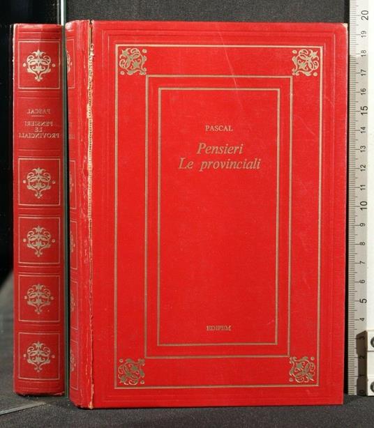 Pensieri Le Provinciali - Blaise Pascal - copertina