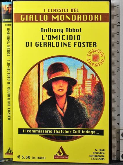 L' omicidio di Geraldine Foster - Anthony Abbot - copertina