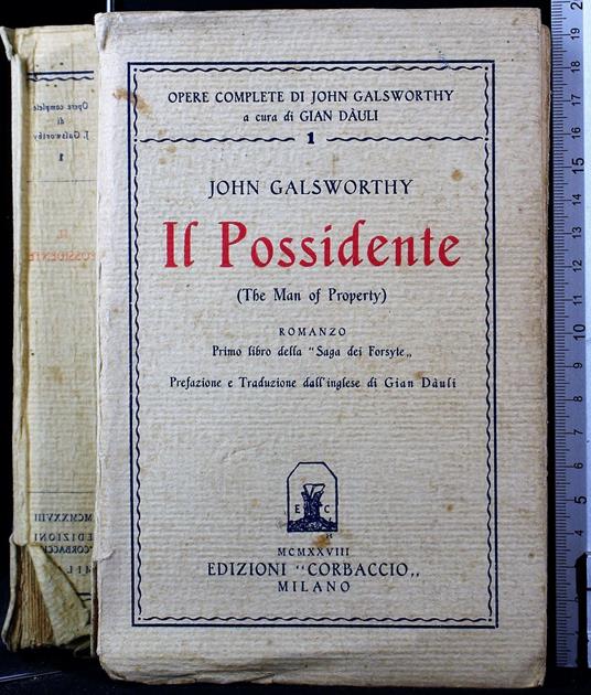 Il possidente - John Galsworthy - copertina