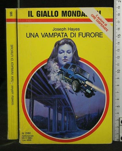 Una Vampata di Furore - Joseph Hayes - copertina