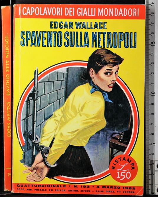 Spavento sulla metropoli - Edgar Wallace - copertina
