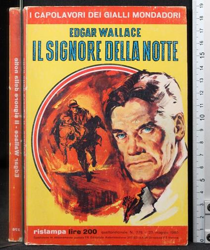 Il signore della notte - Edgar Wallace - copertina