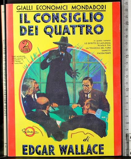 Il consiglio dei quattro - Edgar Wallace - copertina