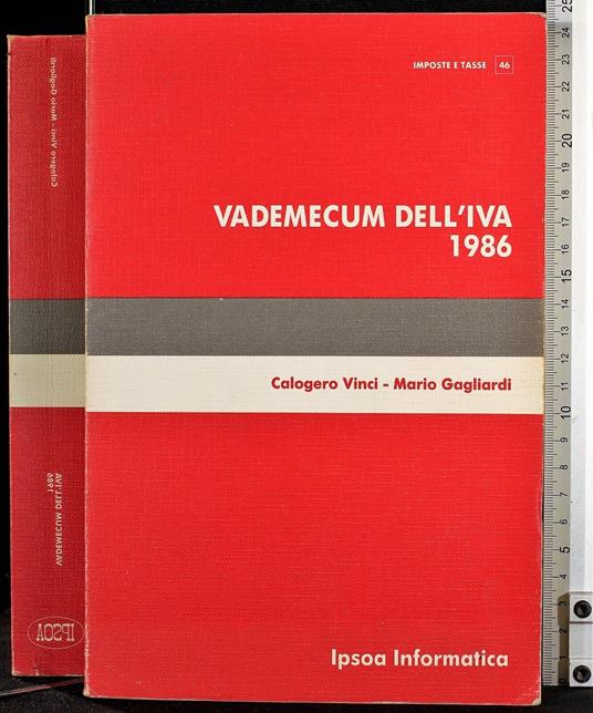 Vademecum dell'Iva 1986 - Alfonso Vinci - copertina