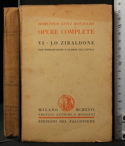 Opere Complete. Vol 6. Lo Zibaldone - Domenico Batacchi - copertina