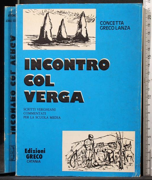 Incontro col Verga - Concetta Greco Lanza - copertina
