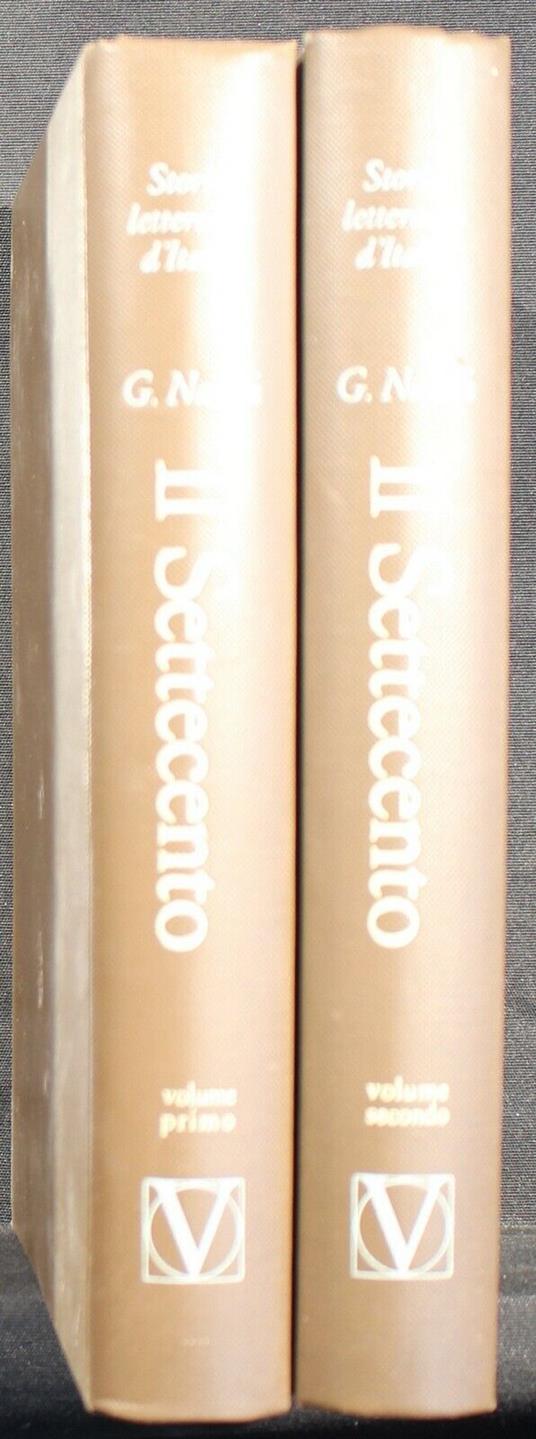 Storia Letteraria D'Italia. Il Settecento. Vol 1, 2 - Giulio Natali - copertina