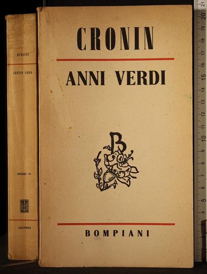 Anni verdi - A. Joseph Cronin - copertina