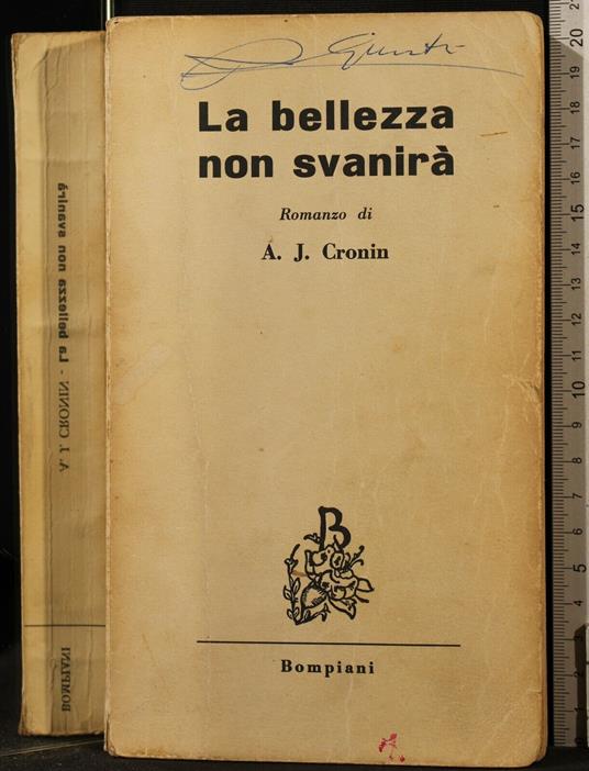La Bellezza Non - A. Joseph Cronin - copertina