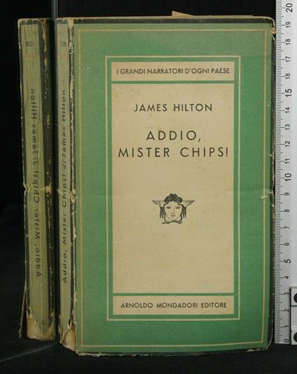 Addio, Mister Chips! - James Hilton - copertina