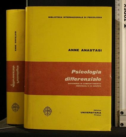 Psicologia Differenziale - Anne Anastasi - copertina