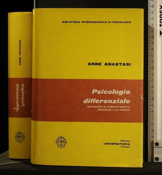 Psicologia Differenziale - Anne Anastasi - copertina