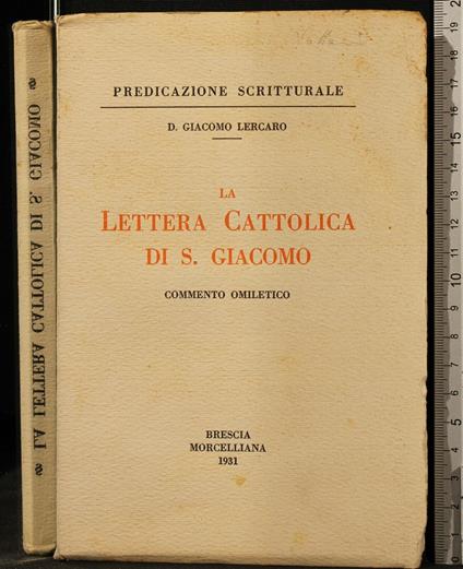 La Lettera Cattolica di S - Giacomo Lercaro - copertina
