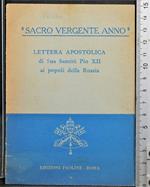 Sacro vergente anno. Lettera apostolica