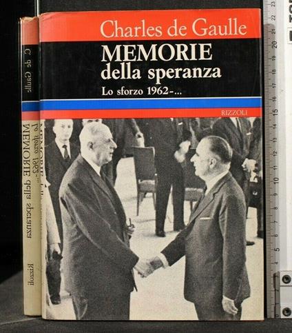 Memorie Della Speranza - Charles de Gaulle - copertina