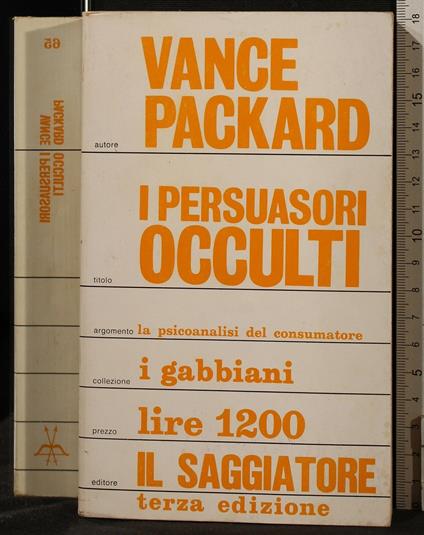I Persuasori - Vance Packard - copertina