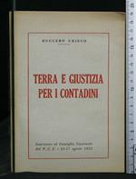Terra e Giustizia per I Contadini Intervento Al Consiglio
