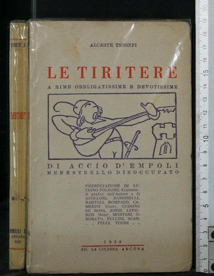 Le Tiritere - Alceste Trionfi - copertina