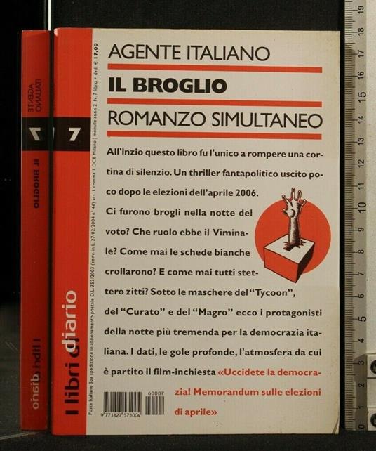 Il Broglio Romanzo Simultaneo - Agente Italiano - copertina