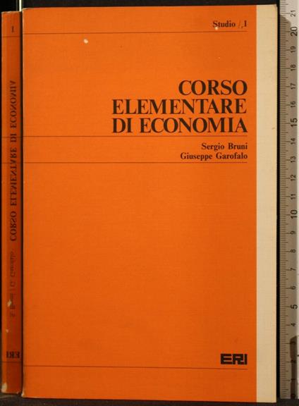 Corso Elementare di Economia - Angelo Cesare Bruni - copertina