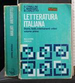 Letteratura Italiana Volume 1
