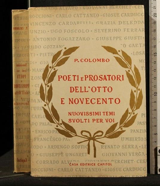 Poeti e Prosatori Dell'Otto e Novecento - Colombo-De Matteis - copertina