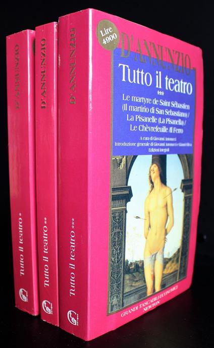 Tutto il teatro. 3 volumi - Cristiano D'Annunzio - copertina