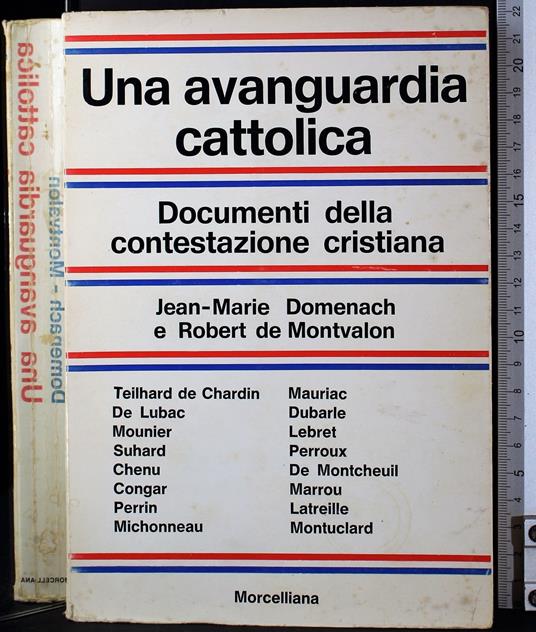 Una avanguardia cattolica - Jean-Marie Domenach - copertina