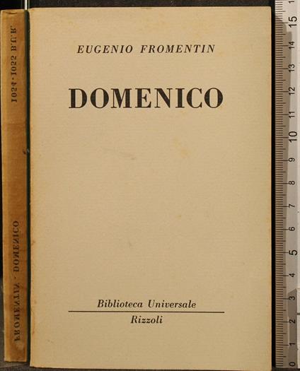 Domenico - Eugéne Fromentin - copertina