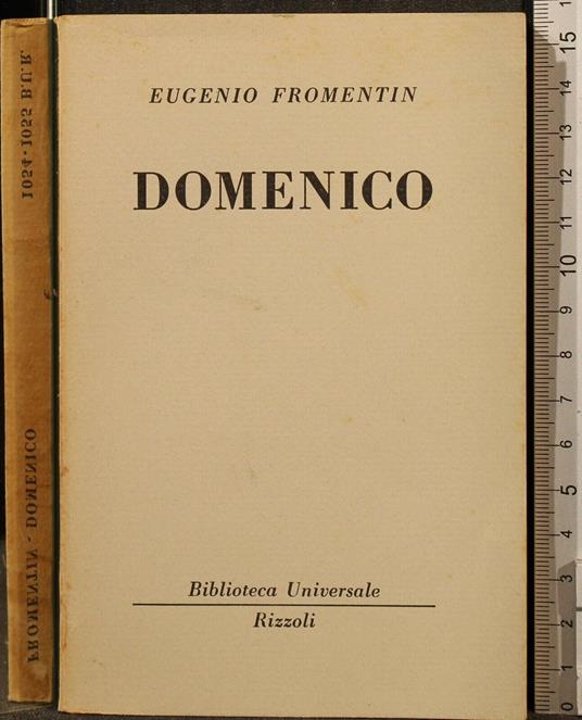 Domenico - Eugéne Fromentin - copertina