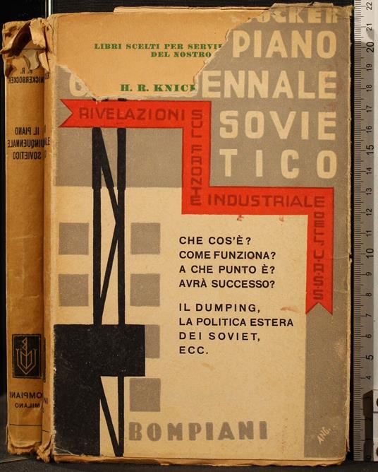 Il Piano Quinquiennale Sovietico - Charles H. Knickerbocker - copertina