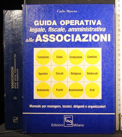 Guida operativa legale, fiscale, amministrativa alle associazioni - Carlo Masera - copertina