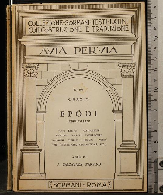 Epodi - Q. Flacco Orazio - copertina