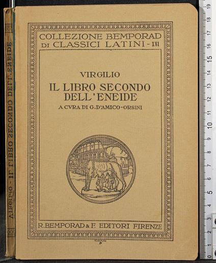 Il libro secondo dell'Eneide - Publio Virgilio Marone - copertina
