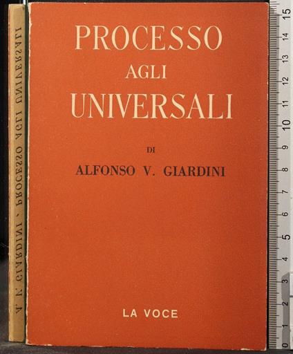 Processo Agli - Processo Agli di: Alfonso Giardini - copertina