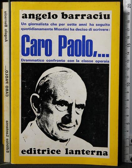 Caro Paolo,. - . di: Angelo Barraciu Caro Paolo - copertina