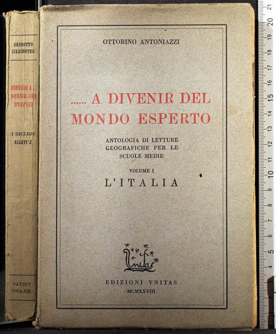 A divenir del mondo esperto. Vol 1 l'Italia - divenir del mondo esperto. Vol 1 l'Italia di: Antoniazzi - copertina