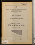 Note illustrative carta geologica d'italia. Bari e Mola di bari