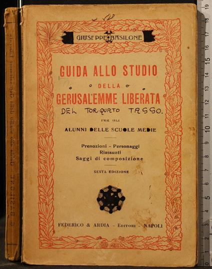 Guida Allo Studio Della Gerusalemme Liberata - Guida Allo Studio Della Gerusalemme Liberata di: Basilone - copertina