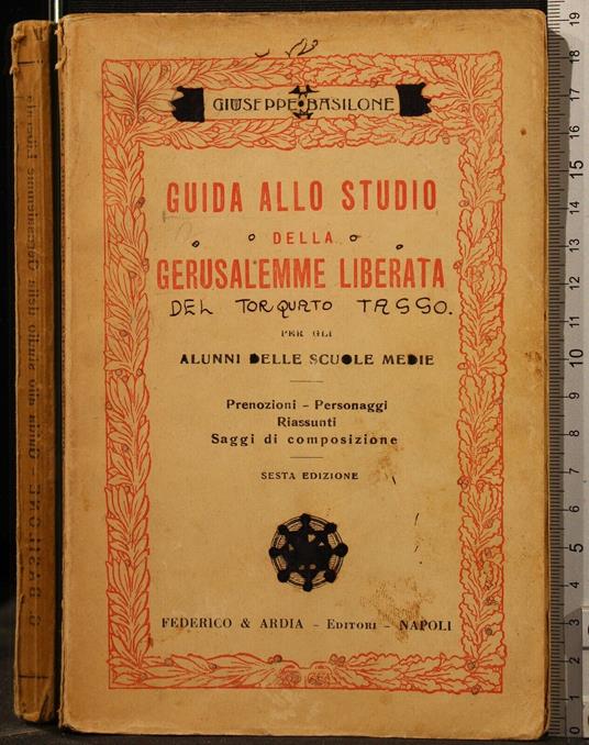 Guida Allo Studio Della Gerusalemme Liberata - Guida Allo Studio Della Gerusalemme Liberata di: Basilone - copertina