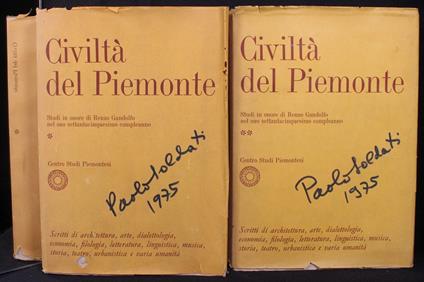 Civiltà del Piemonte. 2 volumi - Civiltà del Piemonte. 2 volumi di: Clivio - copertina