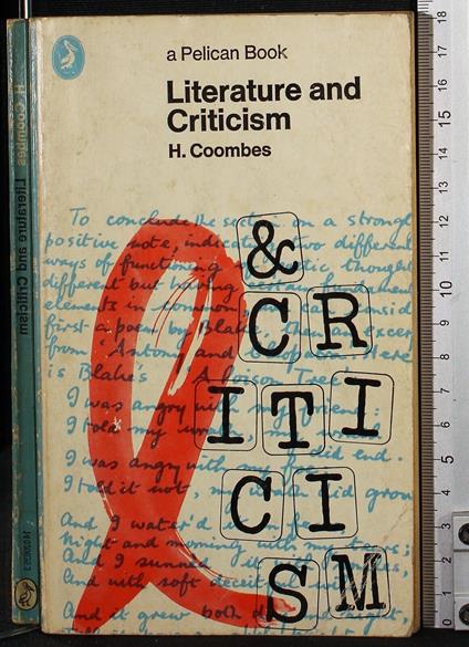Literature and Criticism - Literature and Criticism di: Coombes - copertina