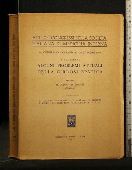 Atti Dei Congressi Della Società Italiana di Medicina Interna - Atti Dei Congressi Della Società Italiana di Medicina Interna di: Coppo - copertina