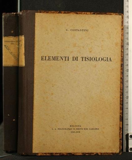 Elementi di Tisiologia - Elementi di Tisiologia di: Costantini - copertina
