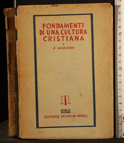 Fondamenti di una cultura Cristiana - Fondamenti di una cultura Cristiana di: Davenson - copertina