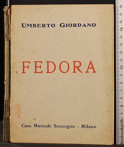 Fedora - Fedora di: Giordano - copertina