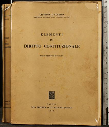 Elementi di Diritto - Elementi di Diritto di: Giuseppe D'Eufemia - copertina