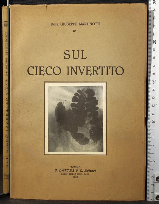 Sul cieco invertito - Sul cieco invertito di: Giuseppe Martinotti - copertina