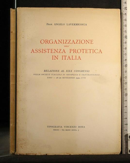 Organizzazione Dell'Assistenza Protetica in Italia Relazione Al - Organizzazione Dell'Assistenza Protetica in Italia Relazione Al di: Lavermicocca - copertina