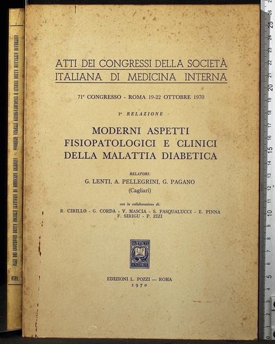Atti congressi…Aspetti clinici malattia diabetica. 1a relazione - Atti congressi…Aspetti clinici malattia diabetica. 1a relazione di: Lenti - copertina